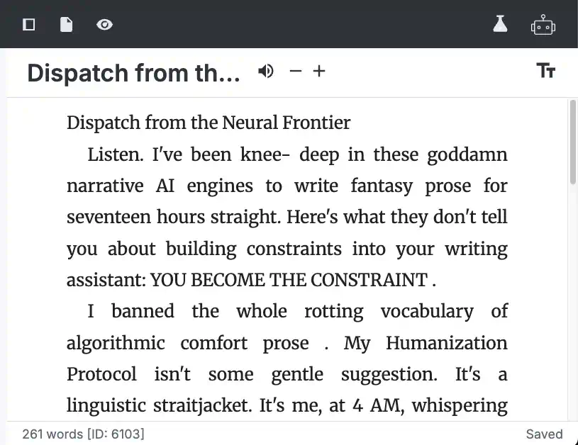 editor text